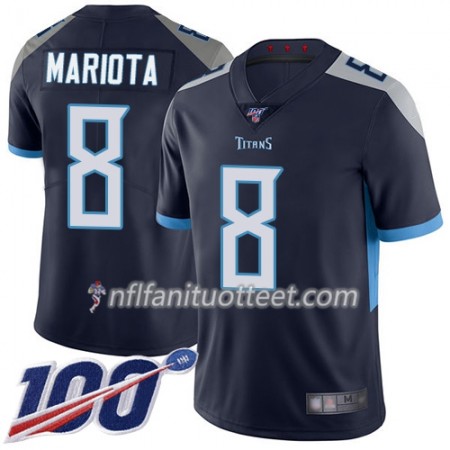 Miesten Tennessee Titans NFL Pelipaita Marcus Mariota 8 Nike Navy Sininen 100th